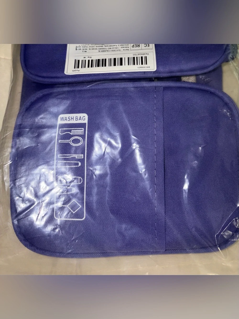 Purple Women's Travel Cosmetic Bag -